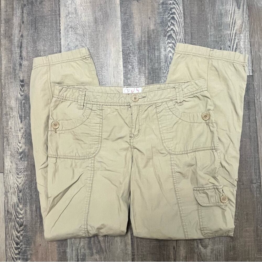 OP Ocean Pacific Cargo Khakis Beige Cotton Vintage Y2K Streetwear Women's 13